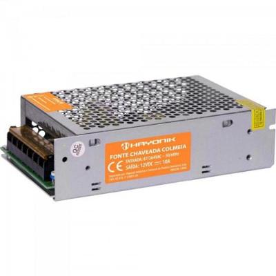 Fonte Colmeia Hayonik Ftc1210 12v - 10a 120w Bivolt Automática [f002]