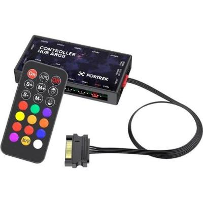 Controladora Fan Fortrek Controller Hub Com Controle Remoto 7 Portas [f002]