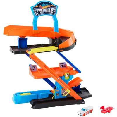 Pista Hot Wheels Com Carrinho - City - Garagem De Acrobacias - Mattel