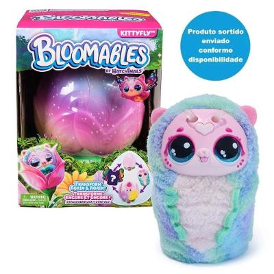Pelúcia Interativa - Bloomables - Hatchimals - Kittyfly - Surpresa - Sunny