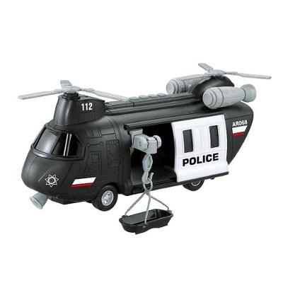 Helicóptero De Resgate Da Polícia Com Luz E Som - City Service - Preto - 1:16 - Yes Toys
