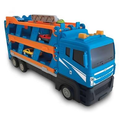 Caminhão Porta Carrinhos Com Pista - Ultrax - Luz E Som - St Import