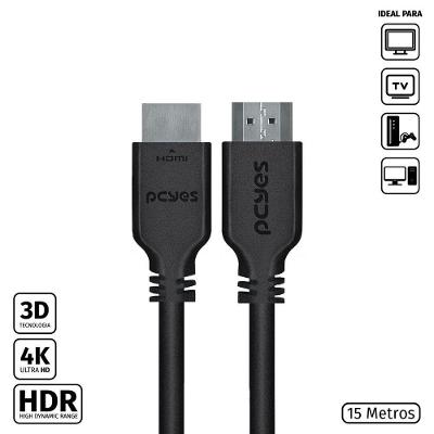 Cabo Hdmi 2.0 4K 30Awg Puro Cobre 15 Metros - Phm20-15