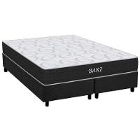 Cama Box Queen: Colchão Espuma Orthoflex D45 Bari + Base CRC Suede Gray(158x198) - 1