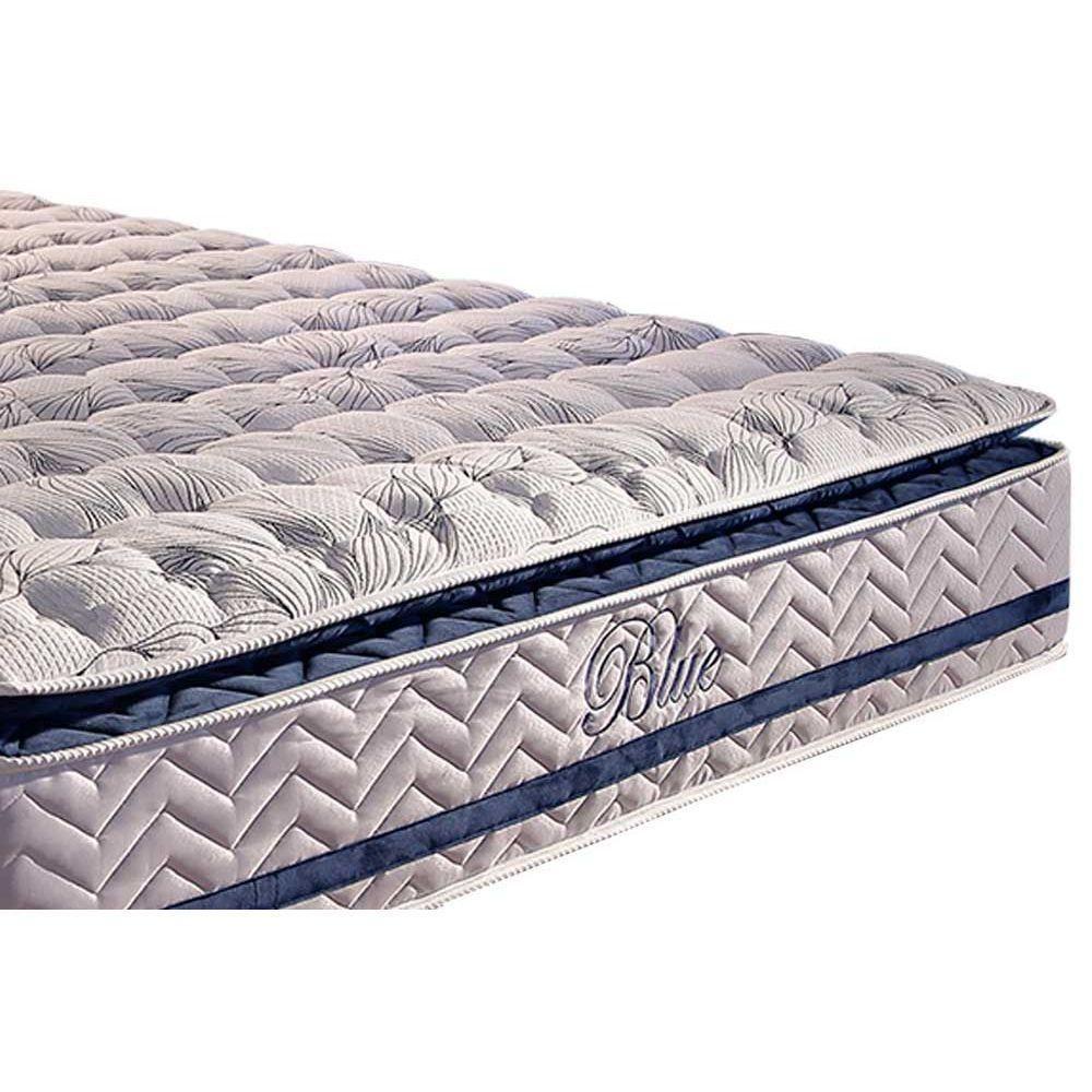 Cama Box King: Colchão Molas Paropas MasterPocket Ensacadas Blue + Base CRC Rústico Branco(193x203) - 4