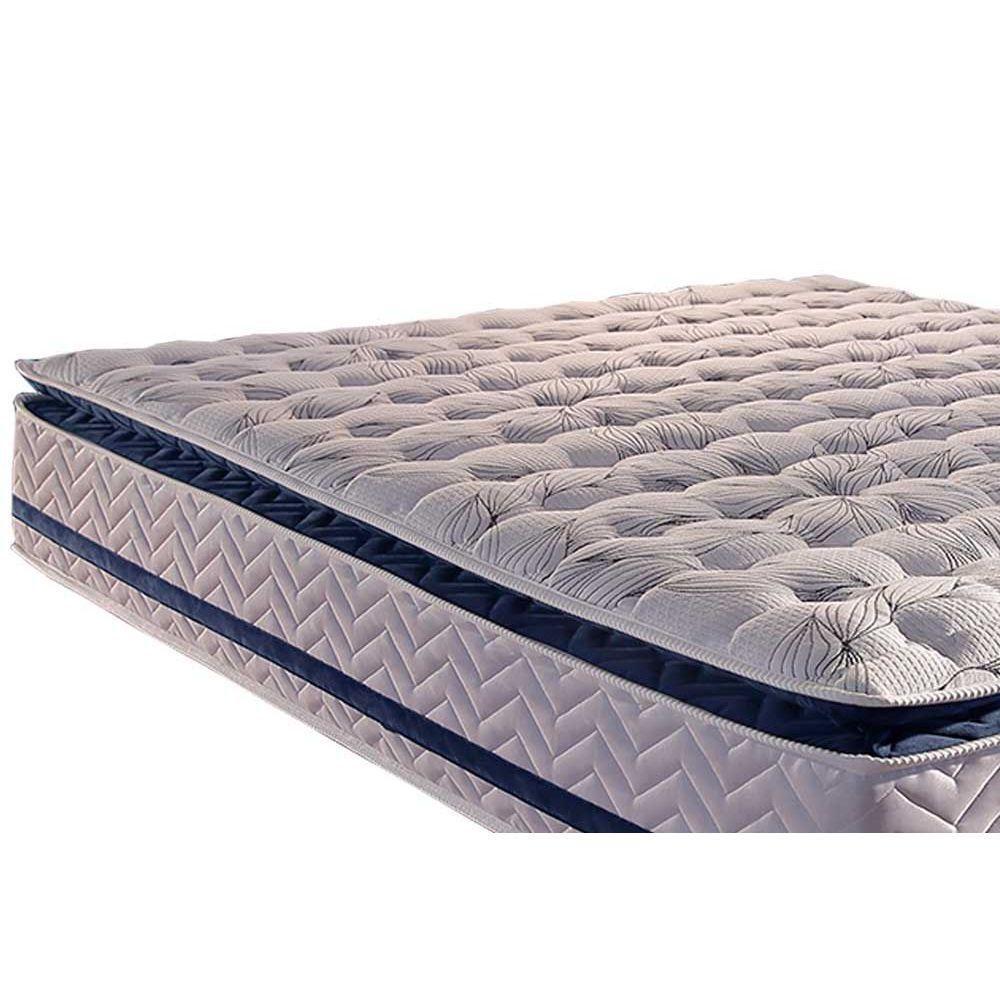 Cama Box King: Colchão Molas Paropas MasterPocket Ensacadas Blue + Base CRC Rústico Branco(193x203) - 5