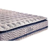 Cama Box King: Colchão Molas Paropas MasterPocket Ensacadas Blue + Base CRC Rústico Branco(193x203)
