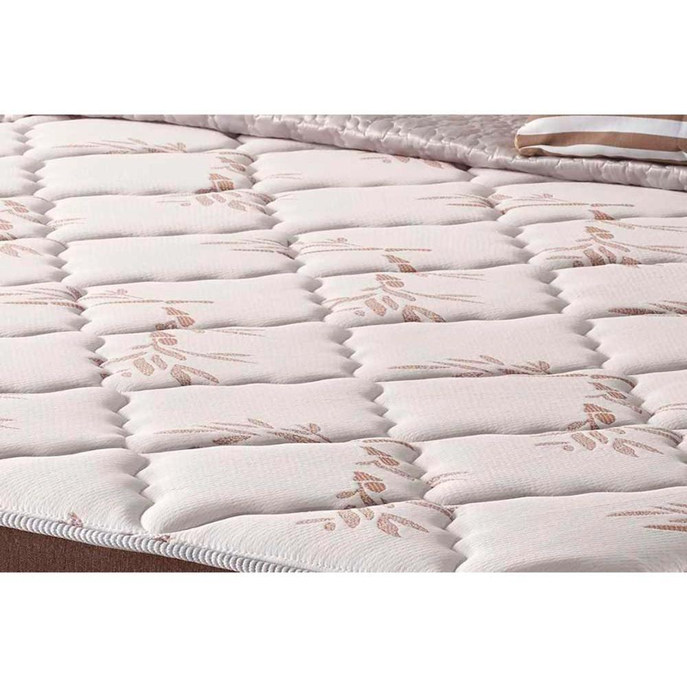 Cama Box King: Colchão Molas Anjos Superlastic Duo Sono + Base CRC Courano Brown(193x203) - 2