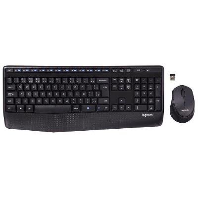 Kit Teclado E Mouse Logitech Mk345 Preto S/Fio 920-007821-C