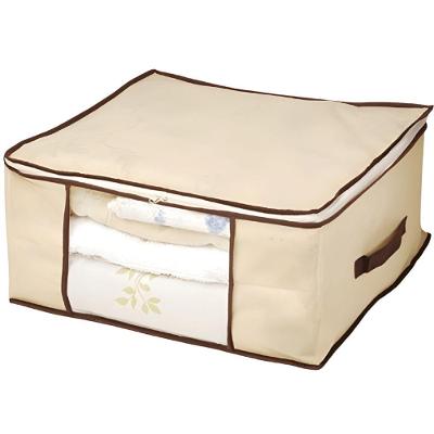 Caixa Multiuso 5550 em TNT e Plástico com Visor Transparente para Organização de Armário Ke Home