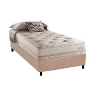 Cama Box Solteiro: Colchão Molas Herval Maxspring Scotland + Base CRC Suede Clean(88x188) - 1