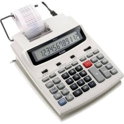 Calculadora Com Bobina 12 Digitos, Impressão Bicolor E Display Lcd Mr-6125 Branca