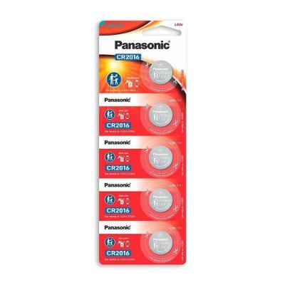 Bateria Cr 2016 Botão Panasonic - Cartela Com 05 Unidades - Pç - 5