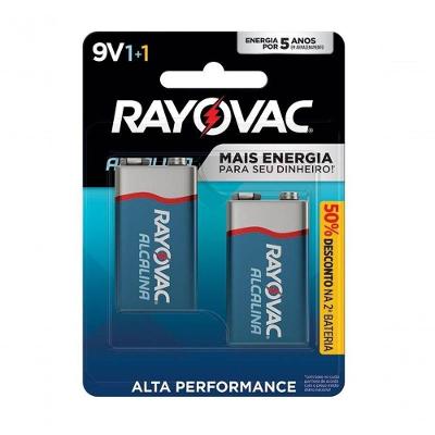 Bateria Alcalina 9v Rayovac Cartela C-2 - Pç - 2