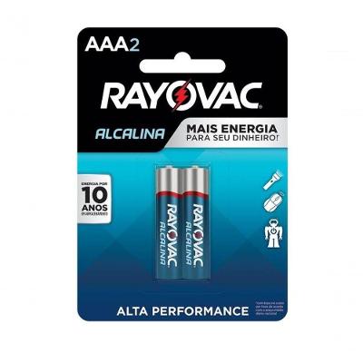 Pilha Alcalina Aaa2 Rayovac Cartela C-2 Unid. - Pç - 2