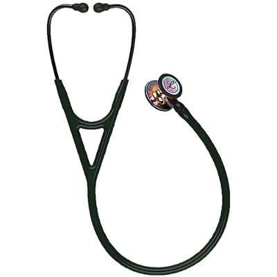 Estetoscópio Littmann Cardiology Iv - Preto Com Rainbow Alto Polimento E Conector Preto 6240