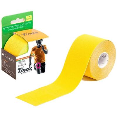 Bandagem Elástica Kinesio Tmax 5cm X 5m Amarela