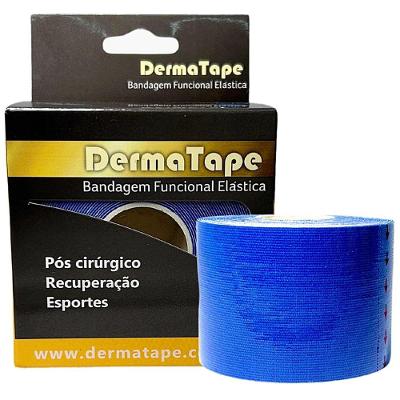 Bandagem Elástica Kinesio Dermatape 5cmx5m Azul
