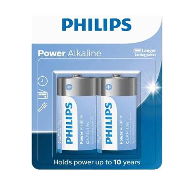 Bateria Alcalina Philips Tamanho C