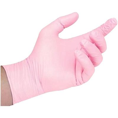 Luva Nitrílica Medix Rosa Tamanho G - 100 Unidades