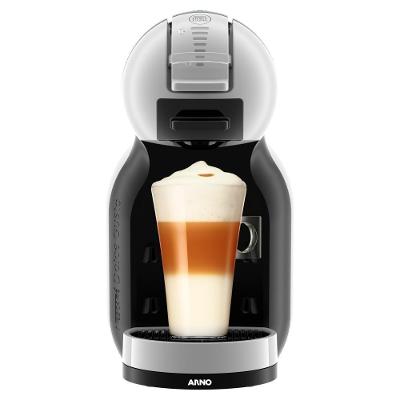 Kit Cafeteira de Cápsulas Nestlé Mini Me Cinza e Preta com 30 Unidades para Bebidas Quentes e Frias 110V