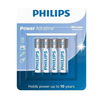Pilha Alcalina Aaa Philips 4 Unidades