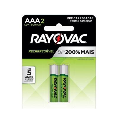 Pilha Recarregavel Eco Aaa C-2 600mah 55902