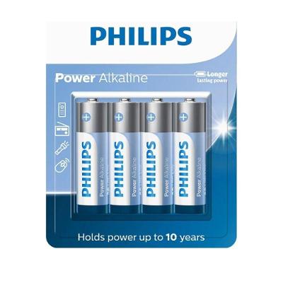 Pilha Alcalina Philips Aa 4 Unidades
