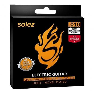 Encordoamento P-guitarra Solez 0.010" Slg10