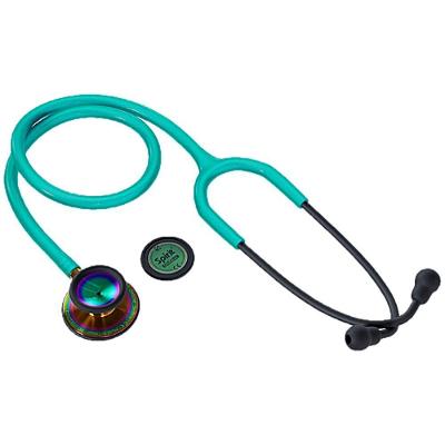 Estetoscópio Spirit Md Iii Pro Adulto E Pediátrico - Black Edition Verde Perolizado Rainbow