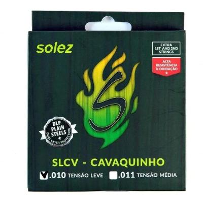 Jogo De Cordas P-cavaco Solez Slcv L Npb 0.010"-0.030"