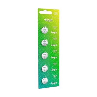 Bateria Lítio Cr2025 Elgin Cartela C-5un - Pç - 5