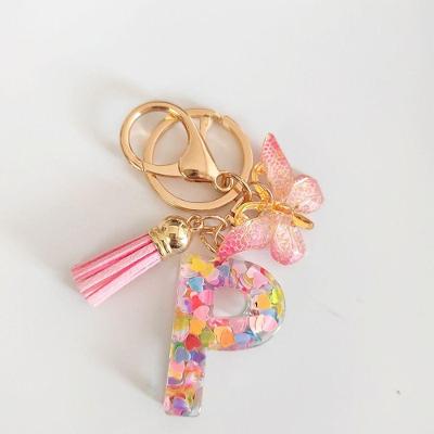 Atacado Transfronteiriço De Lantejoulas Rosa Com Chaveiro, Pingente De Borboleta E Tassel - Jóias Acessórios Pendurados