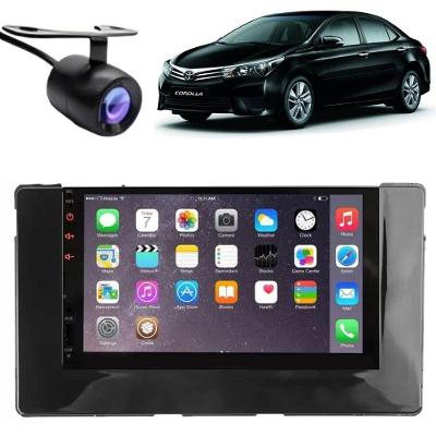 Central Multimídia Automotiva 2 Din Mp5 Player 7 Polegadas Usb Bluetooth Rádio Fm Entrada