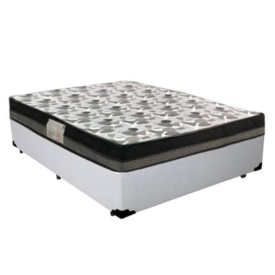 Cama Box Casal Sintético + Colchão Ortobom Iso Dupla Face 60x138x188 Cor:branco