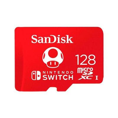 Cartao De Memoria Sandisk Micro Sd 128gb 100mbs Para Nintendo Switch - Sdsqxao-128g-gnczn