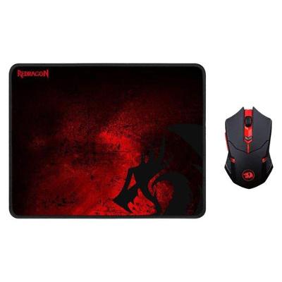 Kit Gamer Redragon Mouse E Mousepad - Preto / Vermelho (m601wl-ba)