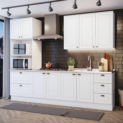 Cozinha Completa 4 Peças C/ Aéreo 3 Portas Branco