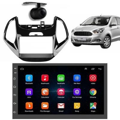 Central Multimídia Automotiva Android Auto Ford Ka Moldura + Câm Bp 7 Touch Screen Bluetooth Wi-Fi