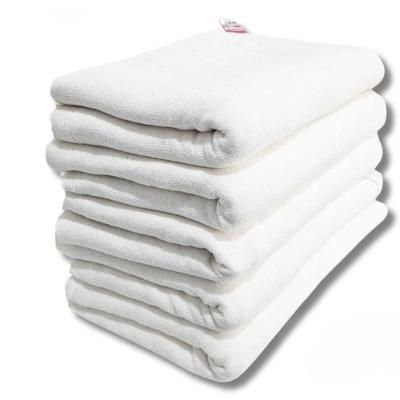 Kit 05 Saco Pano De Chão Branco Para Limpeza Grande Grosso Duplo Algodão 70x45cm