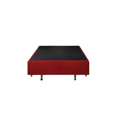 Cama Base Box Casal Vermelho 38x138x188