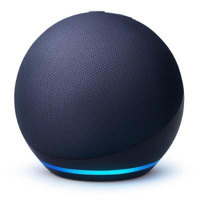 Caixa De Som Inteligente Amazon Echo Dot 5ª Geração Com Alexa Azul