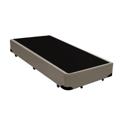 Base Box Solteiro Bege Sintético - 38x88x188