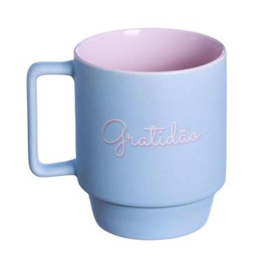 Caneca Tina Gratidão Personalizada Decoração 400 Ml Presente Café 10024377