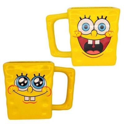 Caneca Formato 3d Retangular Bob Esponja Nickelodeon Zona Criativa