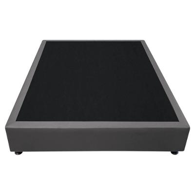 Cama Base Box Casal Sintético Cinza 38x138x188