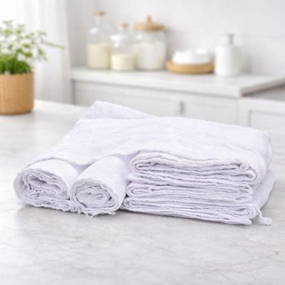 Pano Saco De Chão Branco 15 Unidades 70x 45cm Grosso Grande Duplo Alvejado Algodão