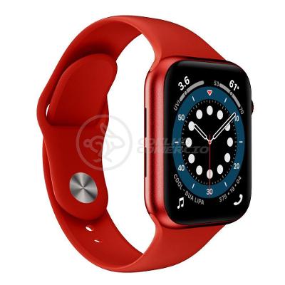 Smartwatch Iwo W46 S Vermelho Android Ios Ligações Monitor