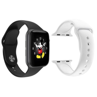Kit 1 Smartwatch Ld5 Preto Android Ios+Pulseira Branco
