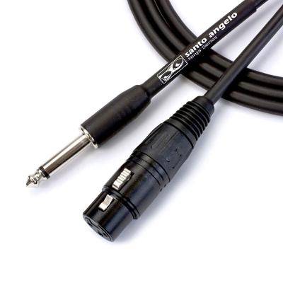 Cabo De Microfone Ninja Hg 0,20 Mm Conector P10-xlr Femea 25ft 7,62 Metros Preto